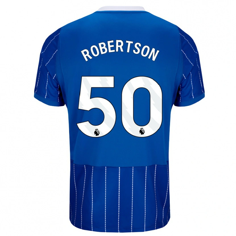Danxen Mujer Camiseta Josh Robertson #50 Azulmedio Blanco 1ª Equipación 2026/27 La Camisa México