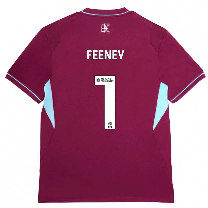 Danxen Mujer Camiseta Callum Feeney #1 Borgoña Verde 1ª Equipación 2026/27 La Camisa México