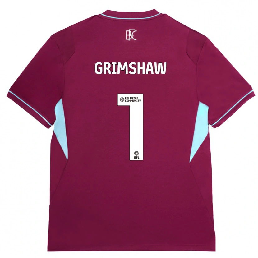 Danxen Mujer Camiseta Harry Grimshaw #1 Borgoña Verde 1ª Equipación 2026/27 La Camisa México