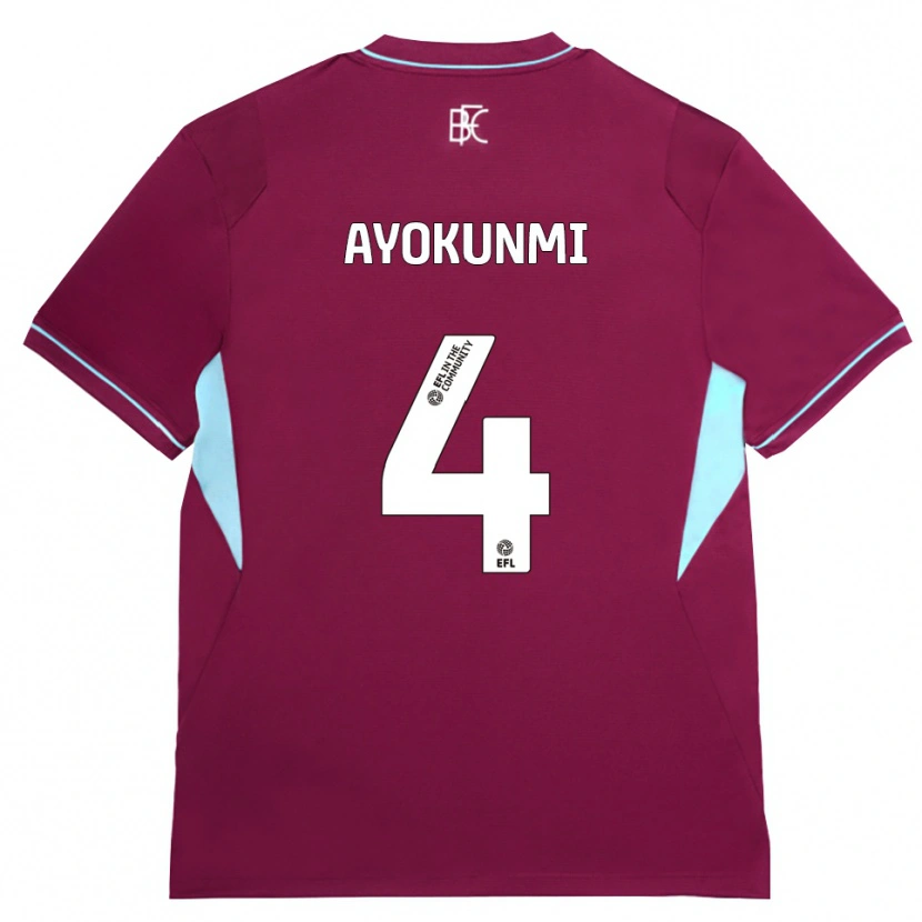 Danxen Mujer Camiseta Darren Ayokunmi #4 Borgoña Verde 1ª Equipación 2026/27 La Camisa México