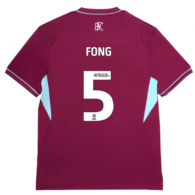 Danxen Mujer Camiseta Luca Fong #5 Borgoña Verde 1ª Equipación 2026/27 La Camisa México
