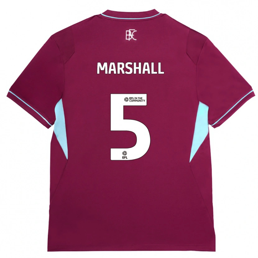 Danxen Mujer Camiseta Georgia Marshall #5 Borgoña Verde 1ª Equipación 2026/27 La Camisa México