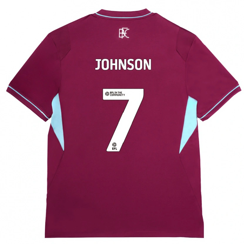 Danxen Mujer Camiseta Zach Johnson #7 Borgoña Verde 1ª Equipación 2026/27 La Camisa México