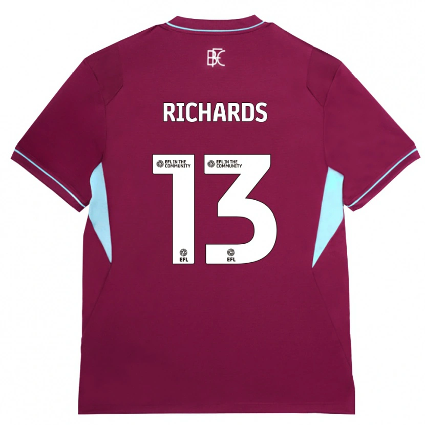 Danxen Mujer Camiseta Jade Richards #13 Borgoña Verde 1ª Equipación 2026/27 La Camisa México