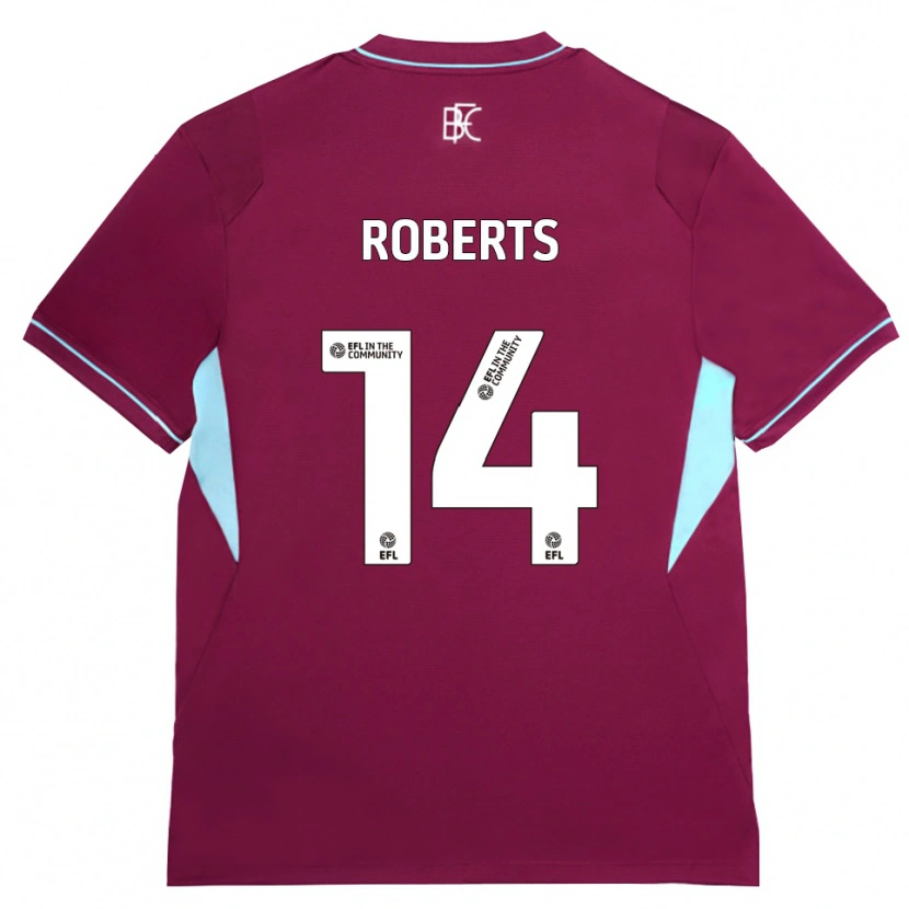 Danxen Mujer Camiseta Connor Roberts #14 Borgoña Verde 1ª Equipación 2026/27 La Camisa México