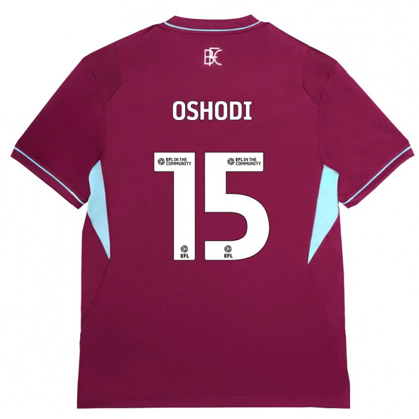 Danxen Mujer Camiseta Darren Oshodi #15 Borgoña Verde 1ª Equipación 2026/27 La Camisa México