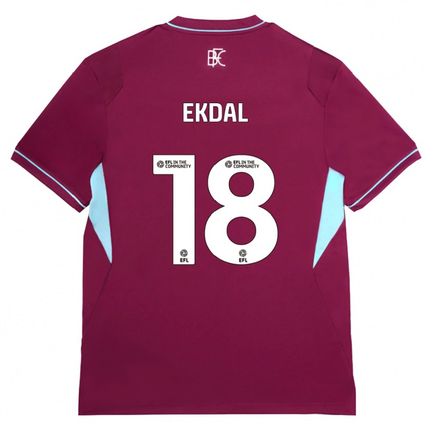 Danxen Mujer Camiseta Hjalmar Ekdal #18 Borgoña Verde 1ª Equipación 2026/27 La Camisa México