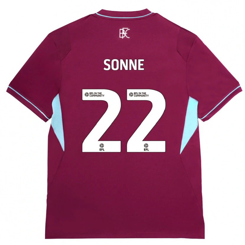 Danxen Mujer Camiseta Oliver Sonne #22 Borgoña Verde 1ª Equipación 2026/27 La Camisa México