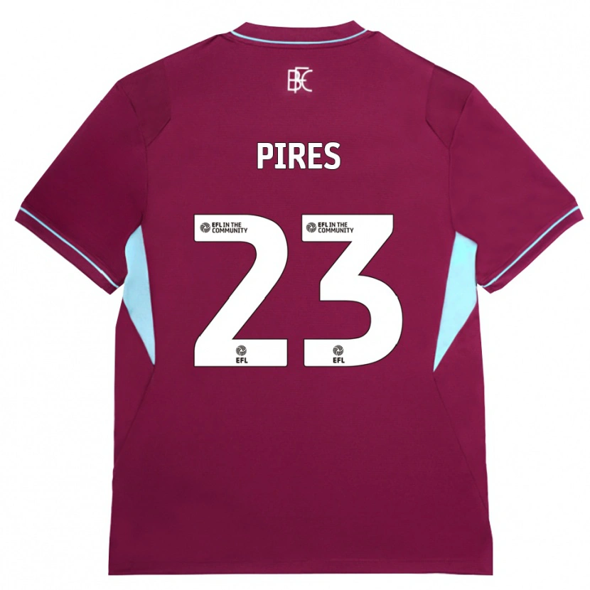 Danxen Mujer Camiseta Lucas Pires #23 Borgoña Verde 1ª Equipación 2026/27 La Camisa México