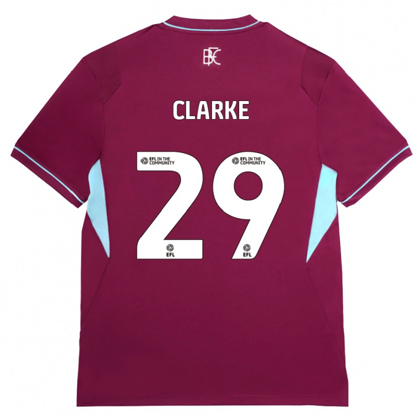 Danxen Mujer Camiseta Abby Clarke #29 Borgoña Verde 1ª Equipación 2026/27 La Camisa México