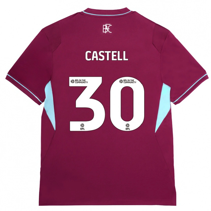 Danxen Mujer Camiseta Lluc Castell #30 Borgoña Verde 1ª Equipación 2026/27 La Camisa México