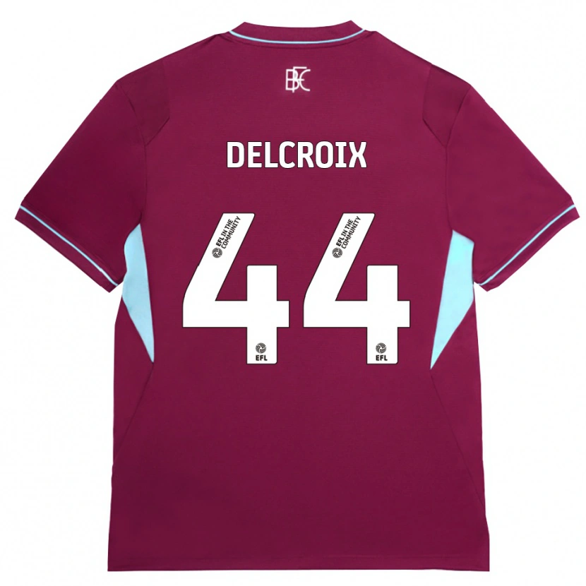 Danxen Mujer Camiseta Hannes Delcroix #44 Borgoña Verde 1ª Equipación 2026/27 La Camisa México
