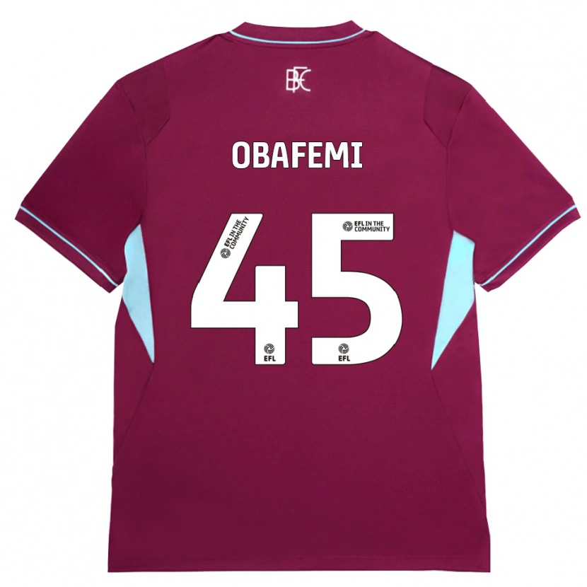 Danxen Mujer Camiseta Michael Obafemi #45 Borgoña Verde 1ª Equipación 2026/27 La Camisa México