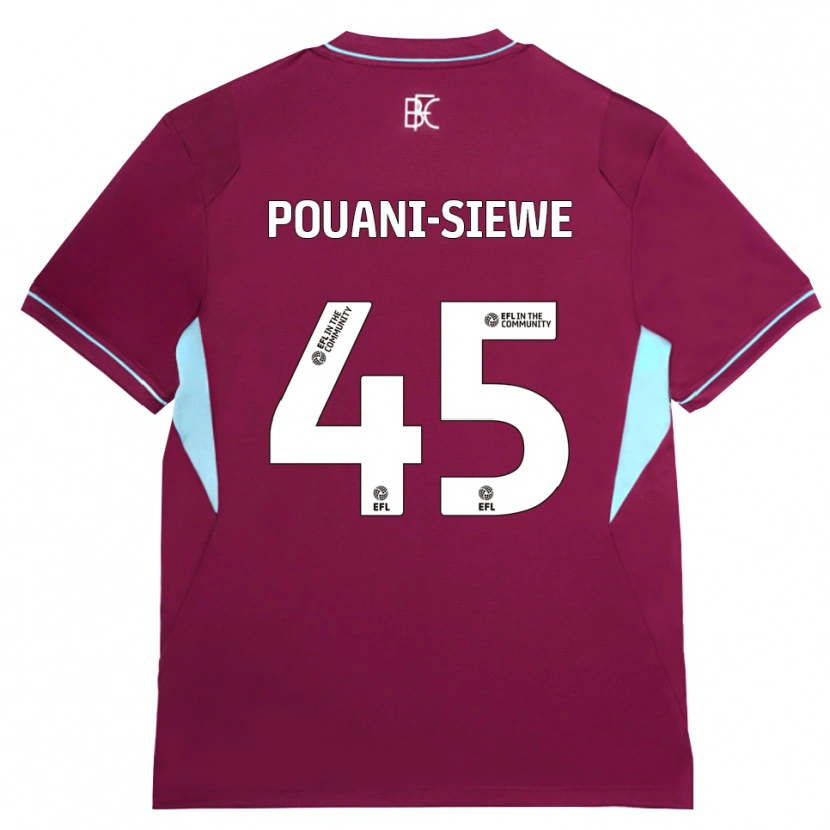 Danxen Mujer Camiseta Brandon Pouani #45 Borgoña Verde 1ª Equipación 2026/27 La Camisa México