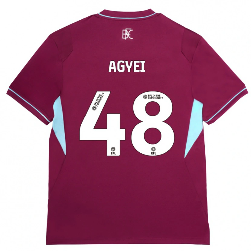 Danxen Mujer Camiseta Enock Agyei #48 Borgoña Verde 1ª Equipación 2026/27 La Camisa México