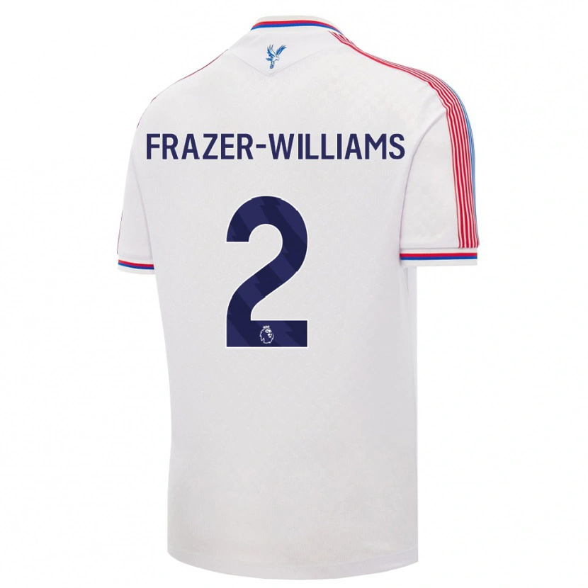 Danxen Mujer Camiseta Khyan Frazer-Williams #2 Blanco Rojo Azul 1ª Equipación 2026/27 La Camisa México