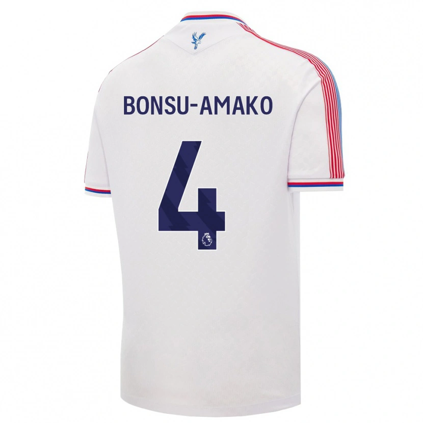 Danxen Mujer Camiseta Sebastian Bonsu-Amako #4 Blanco Rojo Azul 1ª Equipación 2026/27 La Camisa México