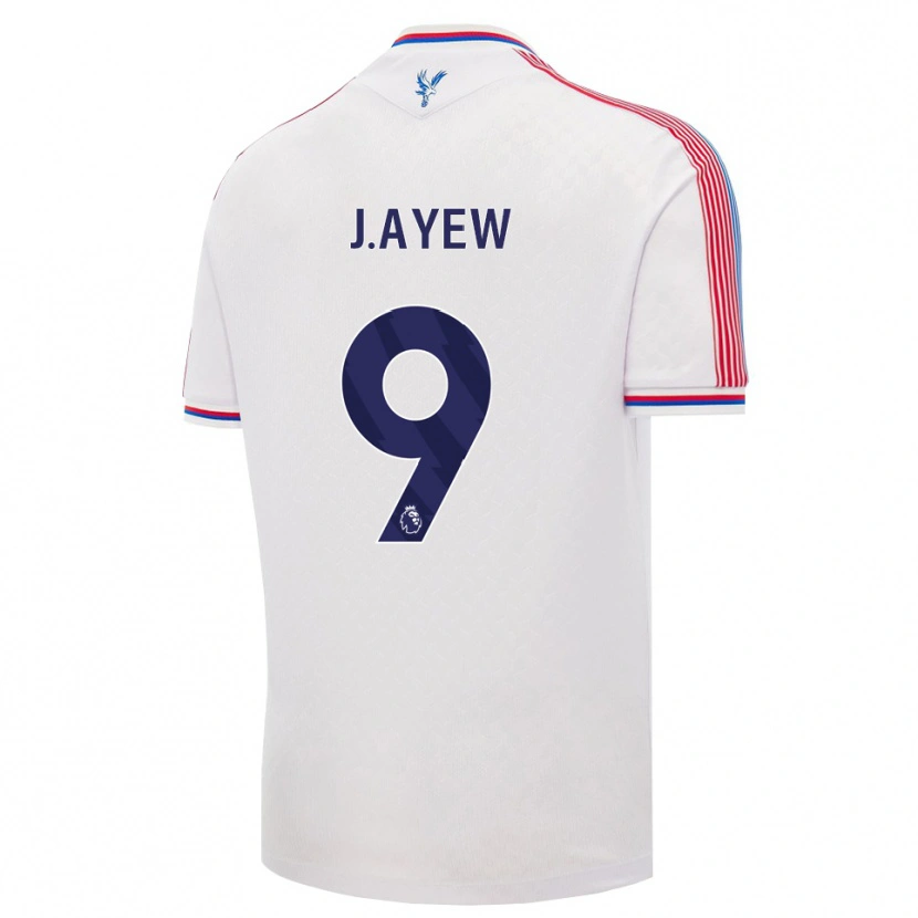 Danxen Mujer Camiseta Jordan Ayew #9 Blanco Rojo Azul 1ª Equipación 2026/27 La Camisa México