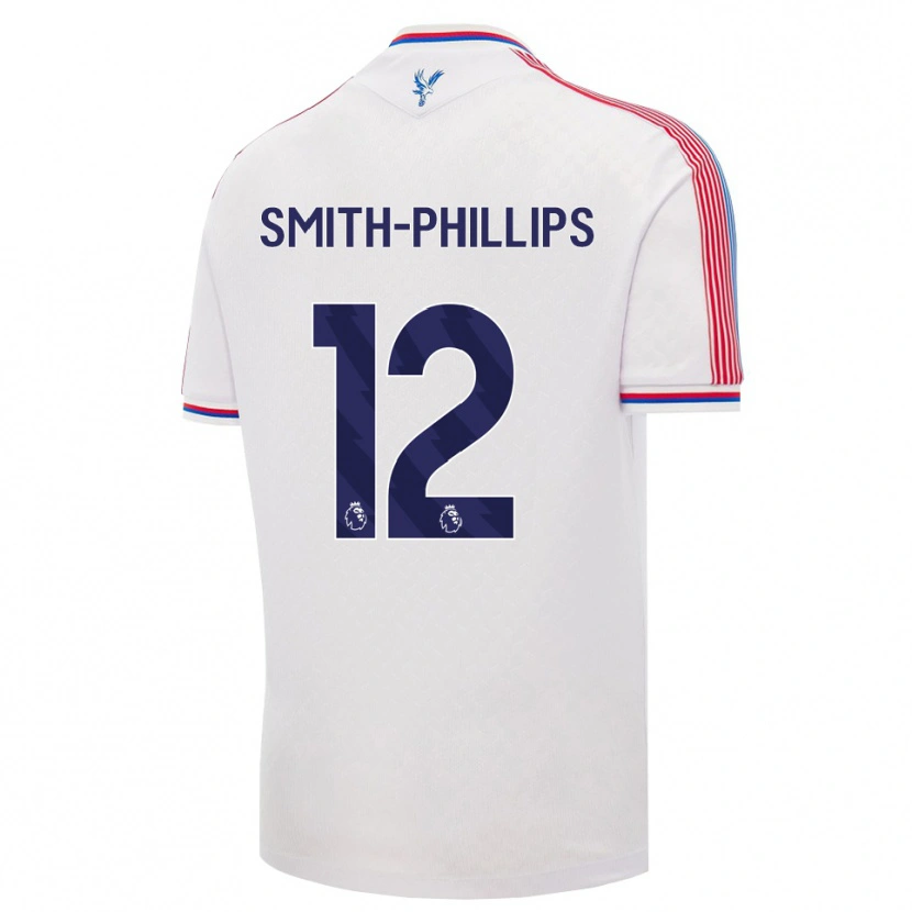 Danxen Mujer Camiseta Kairo Smith-Phillips #12 Blanco Rojo Azul 1ª Equipación 2026/27 La Camisa México