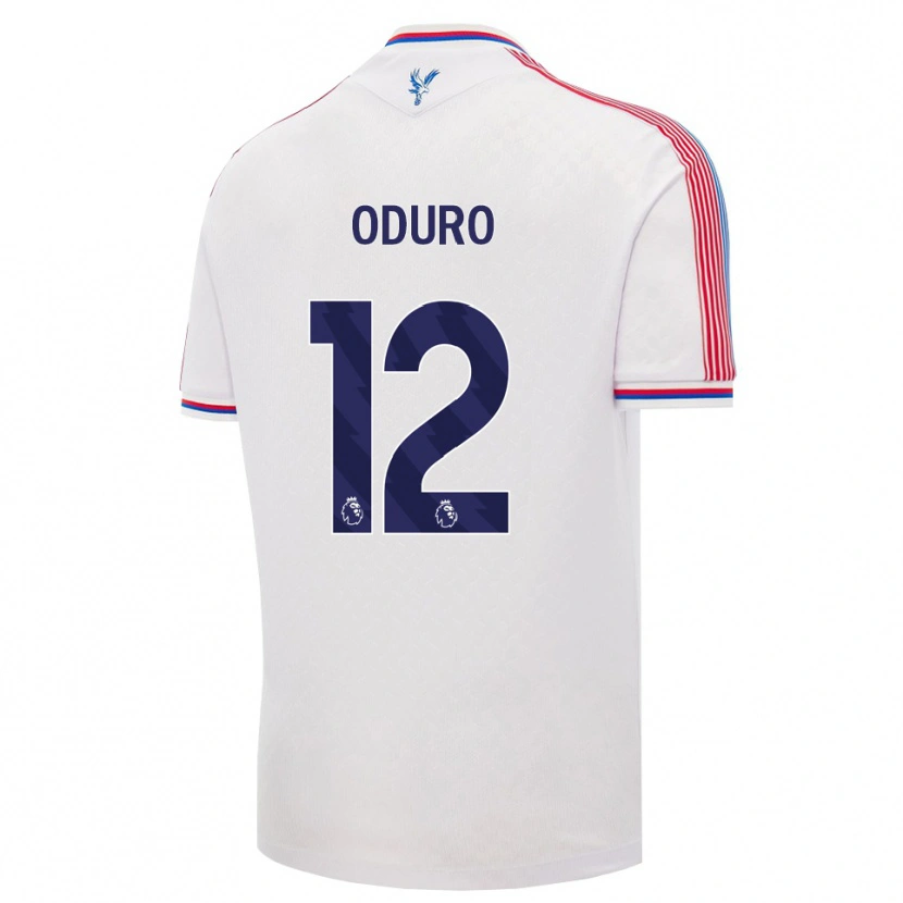 Danxen Mujer Camiseta Stuart Oduro #12 Blanco Rojo Azul 1ª Equipación 2026/27 La Camisa México