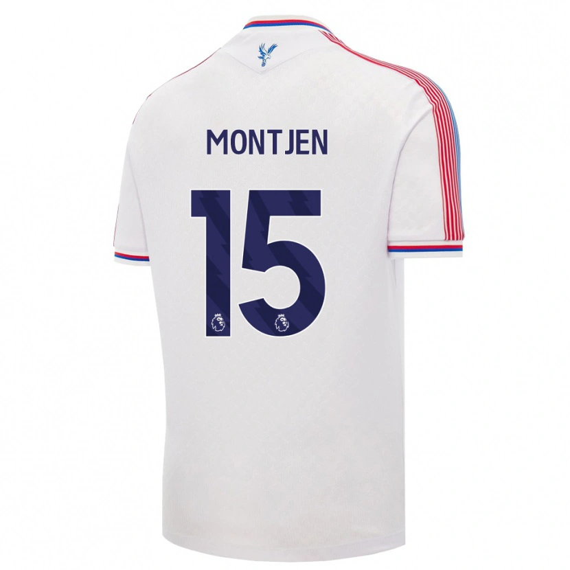 Danxen Mujer Camiseta David Angibeaud #15 Blanco Rojo Azul 1ª Equipación 2026/27 La Camisa México