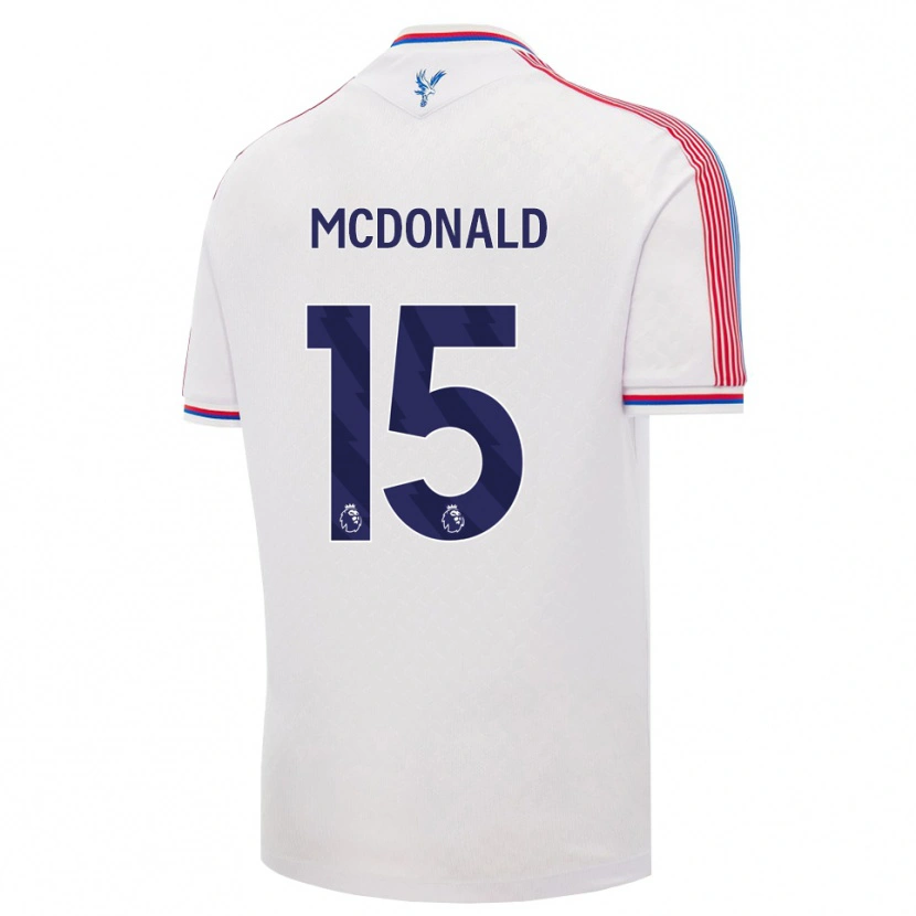 Danxen Mujer Camiseta Jayden Mcdonald #15 Blanco Rojo Azul 1ª Equipación 2026/27 La Camisa México