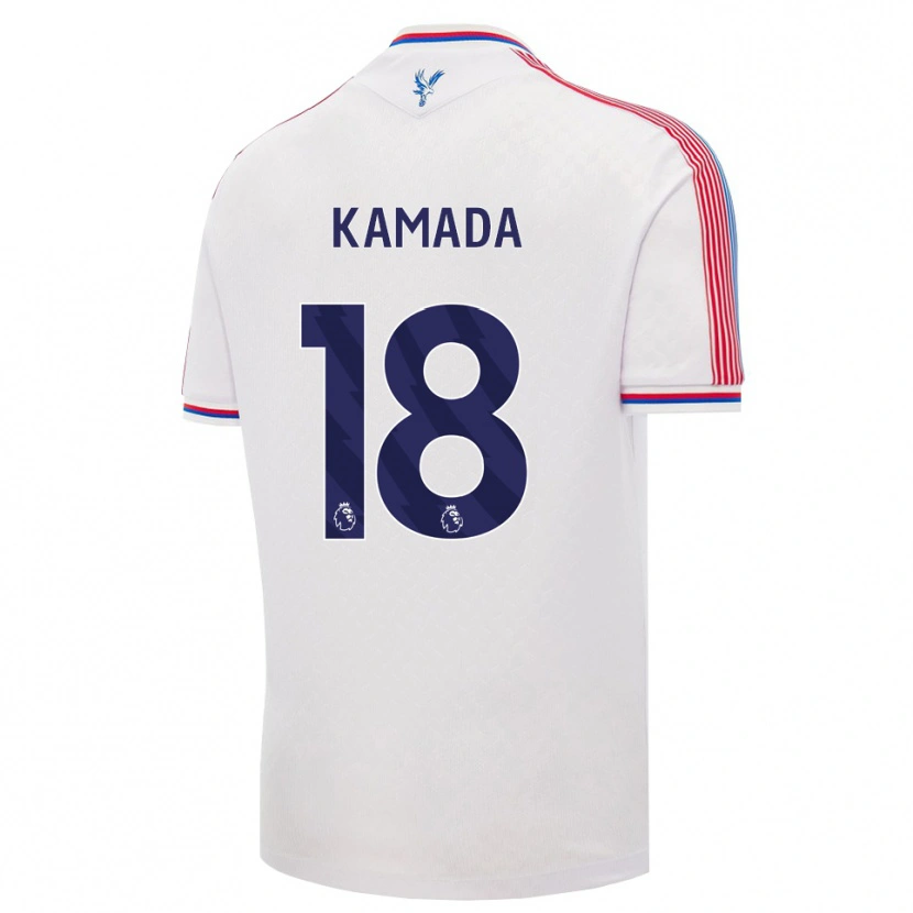 Danxen Mujer Camiseta Daichi Kamada #18 Blanco Rojo Azul 1ª Equipación 2026/27 La Camisa México