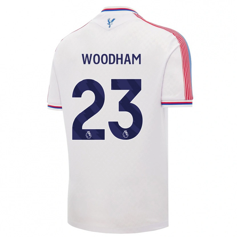 Danxen Mujer Camiseta Lily Woodham #23 Blanco Rojo Azul 1ª Equipación 2026/27 La Camisa México