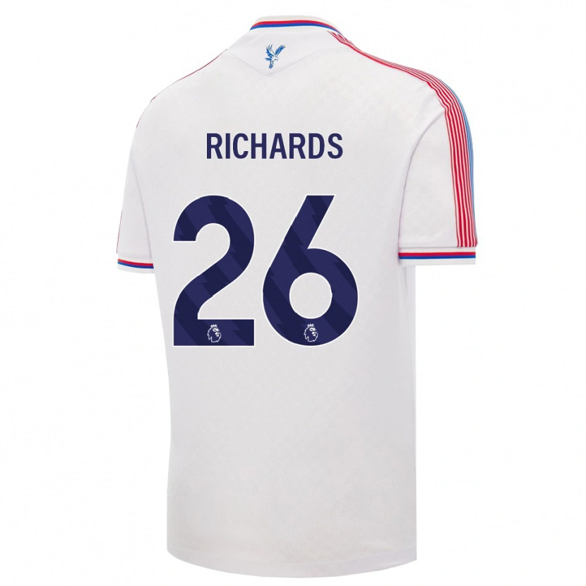 Danxen Mujer Camiseta Chris Richards #26 Blanco Rojo Azul 1ª Equipación 2026/27 La Camisa México