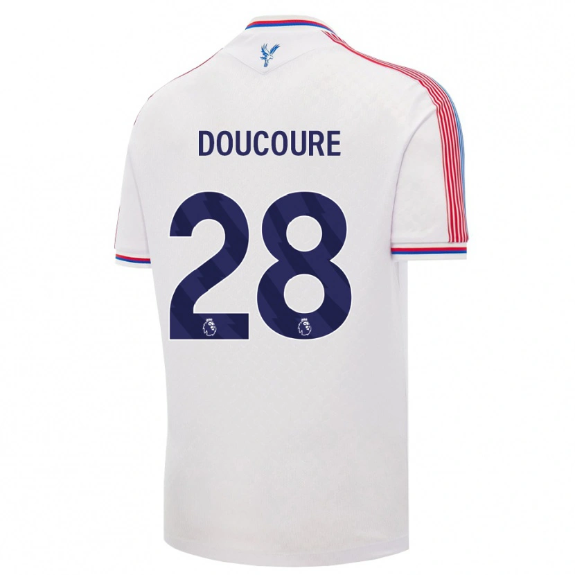 Danxen Mujer Camiseta Cheick Doucouré #28 Blanco Rojo Azul 1ª Equipación 2026/27 La Camisa México