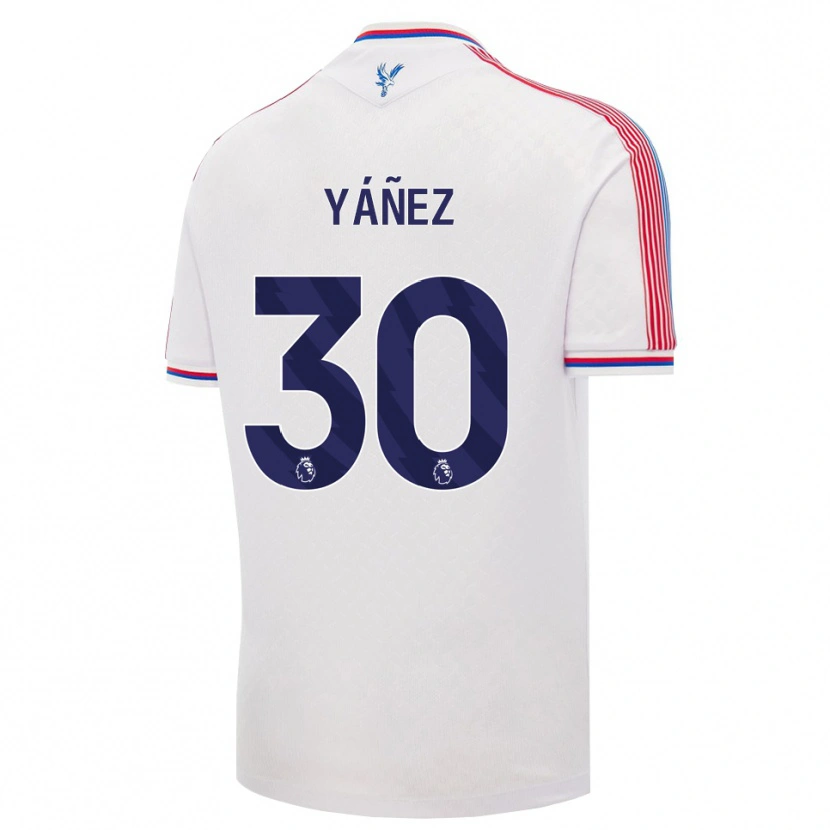 Danxen Mujer Camiseta Shae Yáñez #30 Blanco Rojo Azul 1ª Equipación 2026/27 La Camisa México