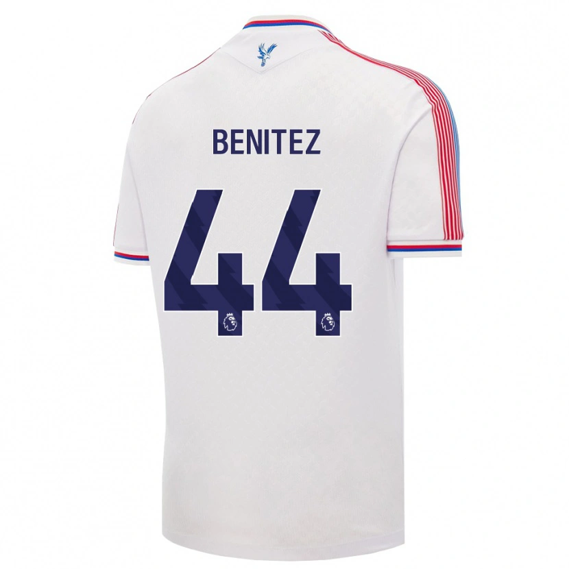 Danxen Mujer Camiseta Walter Benítez #44 Blanco Rojo Azul 1ª Equipación 2026/27 La Camisa México