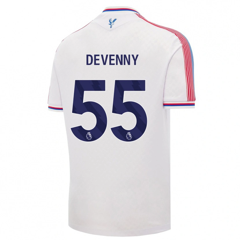 Danxen Mujer Camiseta Justin Devenny #55 Blanco Rojo Azul 1ª Equipación 2026/27 La Camisa México