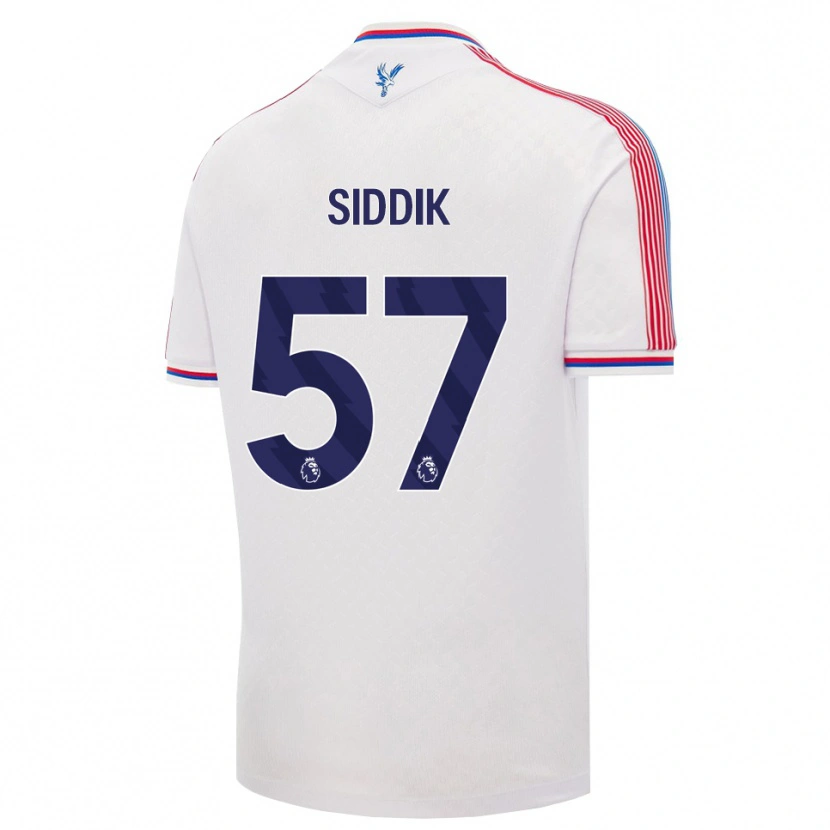 Danxen Mujer Camiseta Cardo Siddik #57 Blanco Rojo Azul 1ª Equipación 2026/27 La Camisa México