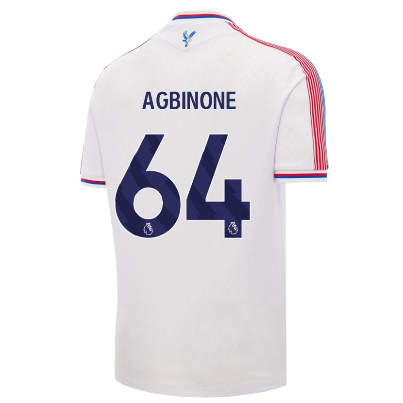 Danxen Mujer Camiseta Asher Agbinone #64 Blanco Rojo Azul 1ª Equipación 2026/27 La Camisa México
