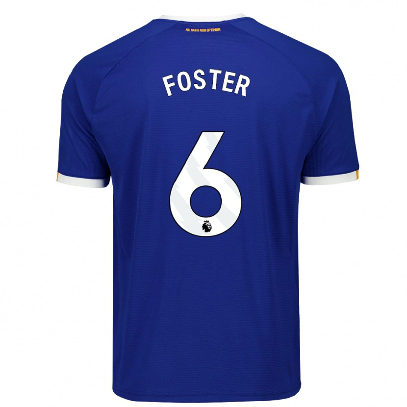 Danxen Mujer Camiseta Harvey Foster #6 Azul Blanco Amarillo 1ª Equipación 2026/27 La Camisa México
