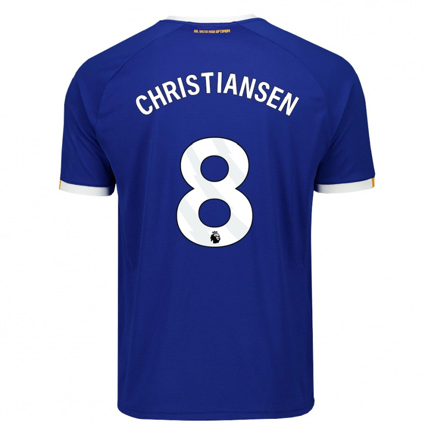 Danxen Mujer Camiseta Izzy Christiansen #8 Azul Blanco Amarillo 1ª Equipación 2026/27 La Camisa México