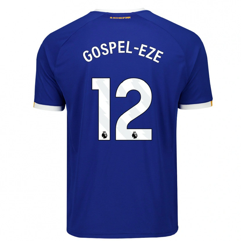 Danxen Mujer Camiseta Goodness Gospel-Eze #12 Azul Blanco Amarillo 1ª Equipación 2026/27 La Camisa México