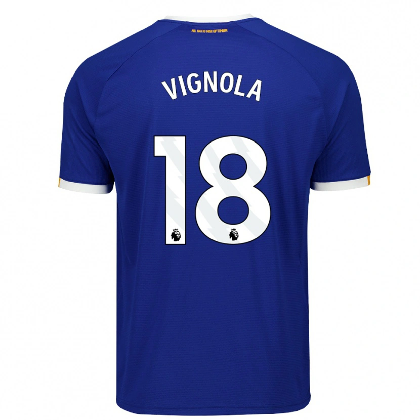 Danxen Mujer Camiseta Ornella Vignola #18 Azul Blanco Amarillo 1ª Equipación 2026/27 La Camisa México