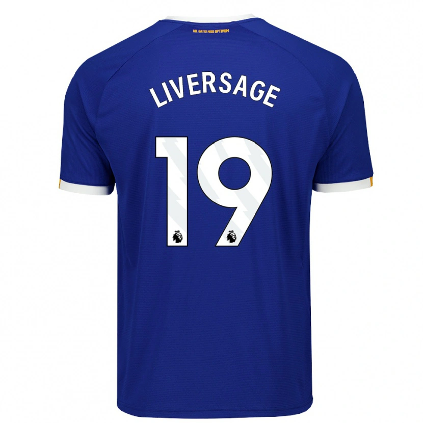 Danxen Mujer Camiseta Leon Liversage #19 Azul Blanco Amarillo 1ª Equipación 2026/27 La Camisa México