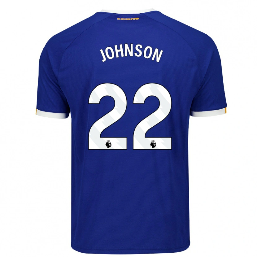 Danxen Mujer Camiseta Brennan Johnson #22 Azul Blanco Amarillo 1ª Equipación 2026/27 La Camisa México