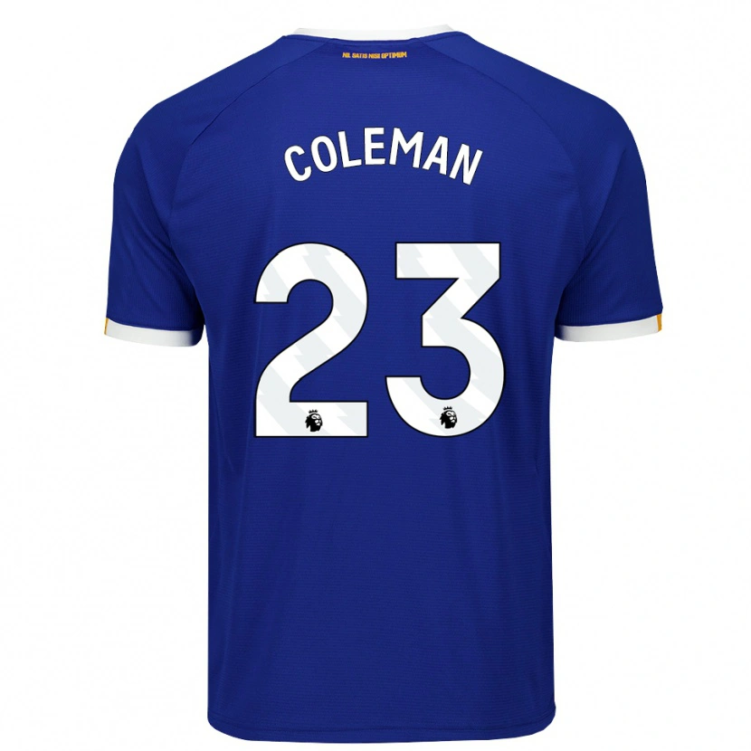 Danxen Mujer Camiseta Seamus Coleman #23 Azul Blanco Amarillo 1ª Equipación 2026/27 La Camisa México