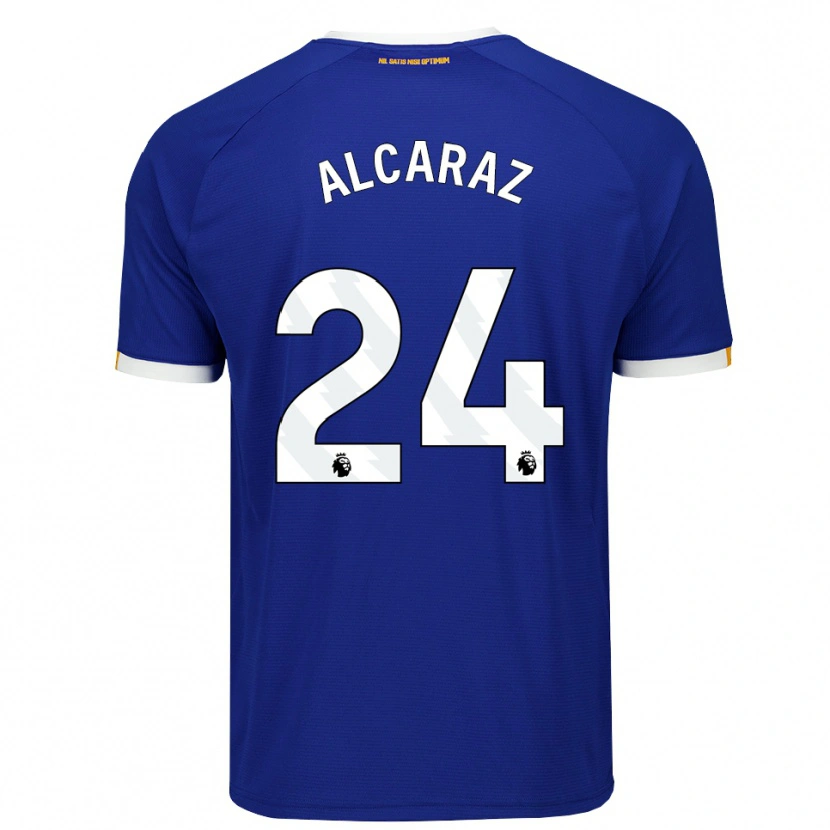 Danxen Mujer Camiseta Carlos Alcaraz #24 Azul Blanco Amarillo 1ª Equipación 2026/27 La Camisa México