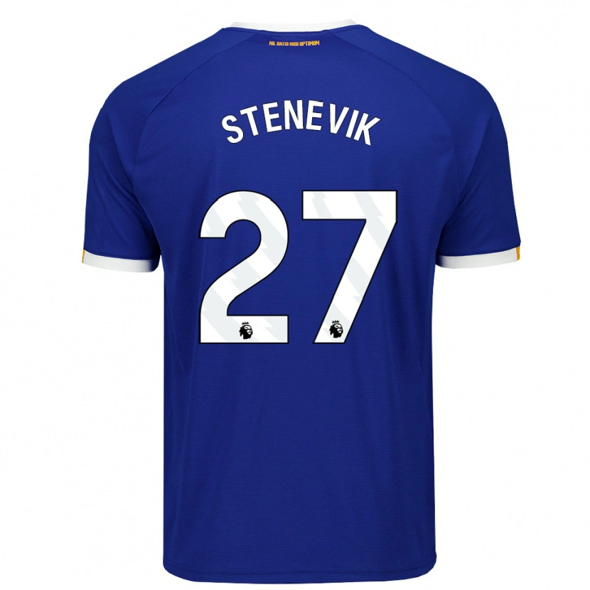 Danxen Mujer Camiseta Elise Stenevik #27 Azul Blanco Amarillo 1ª Equipación 2026/27 La Camisa México