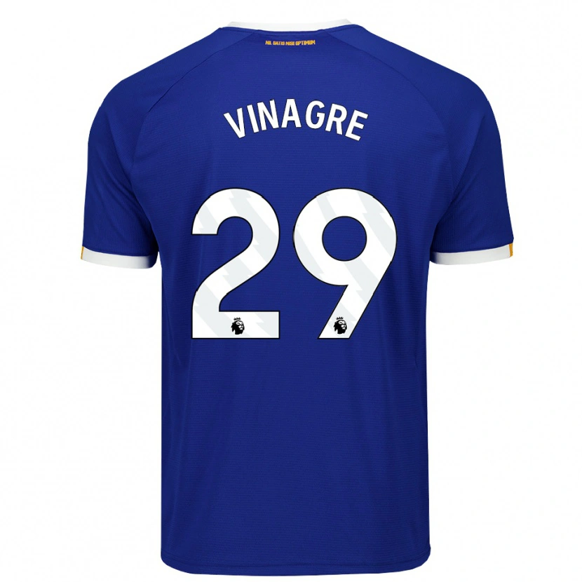 Danxen Mujer Camiseta Ruben Vinagre #29 Azul Blanco Amarillo 1ª Equipación 2026/27 La Camisa México