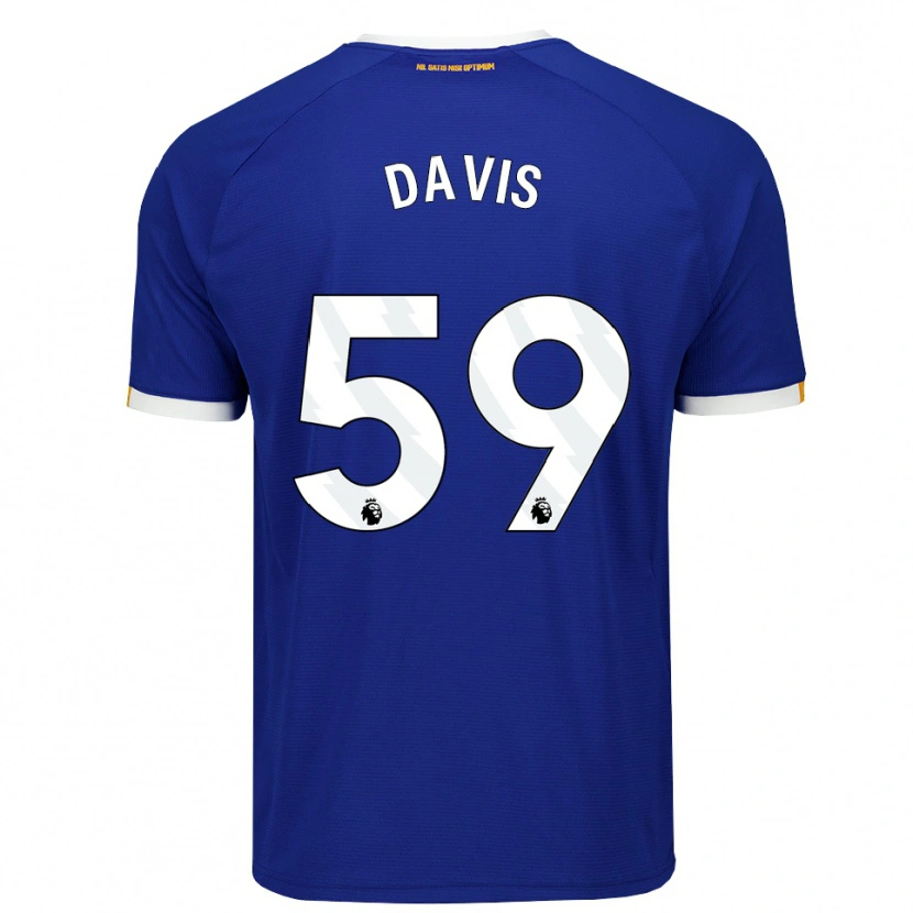 Danxen Mujer Camiseta Luca Davis #59 Azul Blanco Amarillo 1ª Equipación 2026/27 La Camisa México