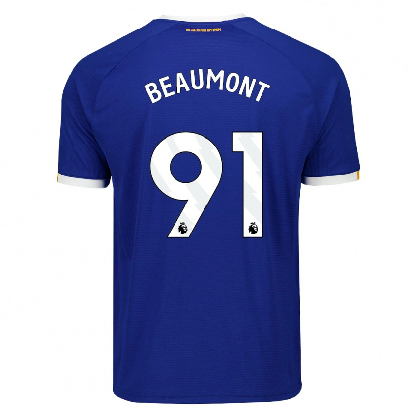 Danxen Mujer Camiseta Jacob Beaumont Clark #91 Azul Blanco Amarillo 1ª Equipación 2026/27 La Camisa México