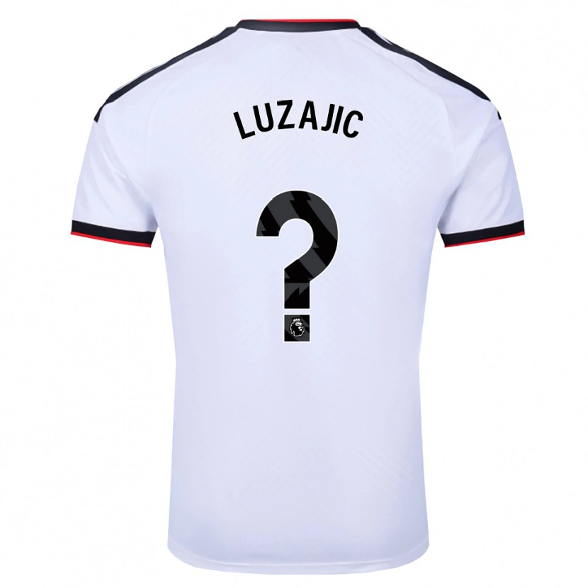 Danxen Mujer Camiseta Stefan Luzajic #0 Blanco Negro Rojo 1ª Equipación 2026/27 La Camisa México