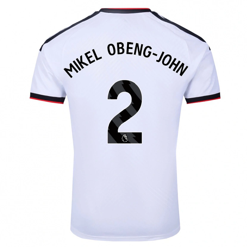 Danxen Mujer Camiseta Joe Mikel Obeng-John #2 Blanco Negro Rojo 1ª Equipación 2026/27 La Camisa México