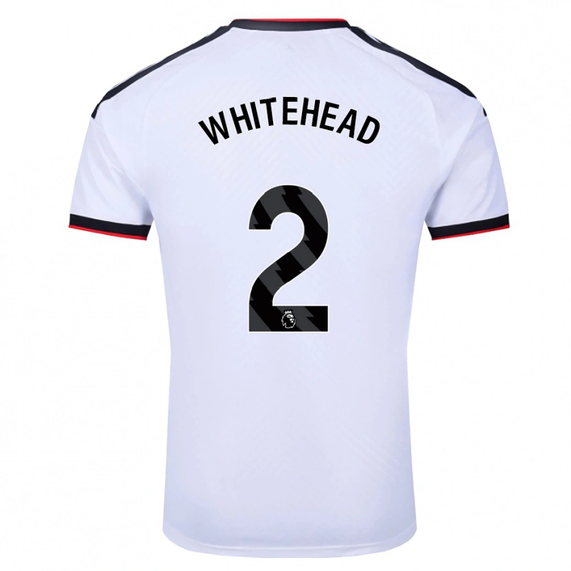 Danxen Mujer Camiseta Daniel Whitehead #2 Blanco Negro Rojo 1ª Equipación 2026/27 La Camisa México